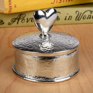 Personalised Tin 10th Anniversary Pewter Trinket Box Gift | Image 1