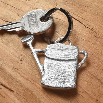 Gifts For Gardeners, English Pewter Watering Can Keyring | Image 1