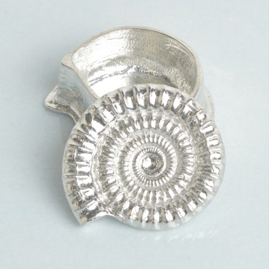 Ammonite Pewter Trinket Box, Fossil Gift | Image 1