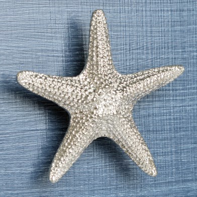 Pewter Starfish Bathroom Cabinet Handles (Large) Door Pulls & Knobs UK Made | Image 1
