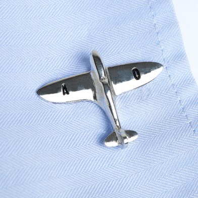 Personalised Pewter Spitfire Aeroplane Cufflinks Gifts For Him | Image 1
