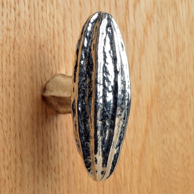 Pewter Seed Pod Cabinet knobs Door Handles Drawer Pulls UK Made | Image 1