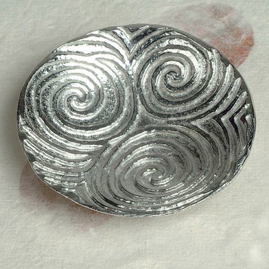 English Pewter Spiral of Life Bowl (without spoon) | Image 1