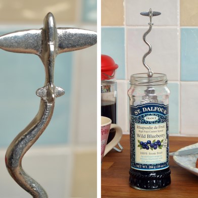 Spitfire Spoon Long Jam Pewter Spoon with a hook for jars | Image 1