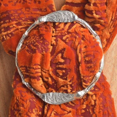 Sycamore Key Pewter Scarf Ring. 'Helicopter' Sycamore Gifts | Image 1