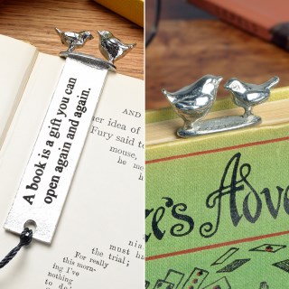 Bird Wren Robin Pewter Metal Bookmark. Can be engraved | Image 4