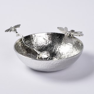 English Pewter Bee Bowl with Bee Pewter Spoon UK Handmade | Image 3