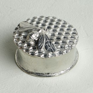 Bee on Honeycomb Pewter Trinket Box | Gifts For Bee Lovers | Image 2