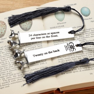 Personalised Pewter Birds Bookmark Gifts We Engrave Front and Back, You Choose The Words | Image 7