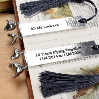 Personalised Pewter Birds Bookmark Gifts We Engrave Front and Back, You Choose The Words | Image 8