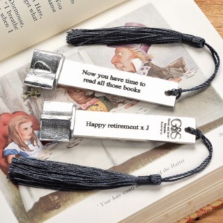 Personalised Blank Bookmark, Pewter Gifts For Book Lovers. We Engrave Front And Back To Your Design | Image 5