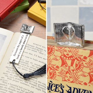 Book Lover Gifts Personalised Pewter Bookmark. Can be engraved. UK Handmade | Image 5