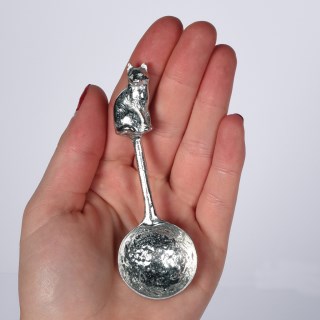 Cat Small Spoon | English Pewter Spoons Cat Gifts | Image 4