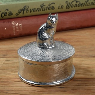 Personalised Pewter Cat Trinket Box. Can be Engraved | Image 7