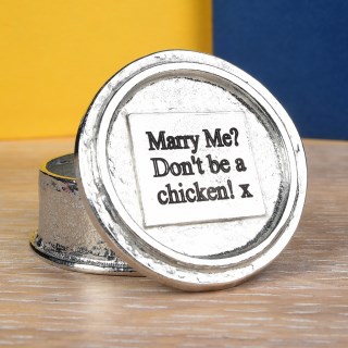 Personalised Chicken Pewter Trinket Box | Engraved Hen Gifts | Image 5