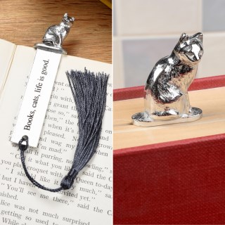 Cat Lovers Pewter Bookmark | Personalised Cat Gifts Made in Britain | Image 5