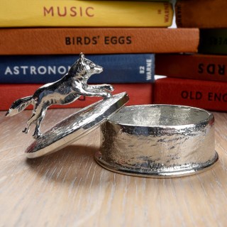 Personalised Silver Fox Pewter Trinket Box | Engraved Fox Gifts | Image 3