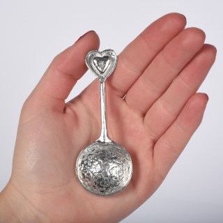 Love Heart Spoon | English Pewter Love Spoons UK Handmade Gifts | Image 3