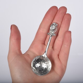 Owl Sugar Spoon | Pewter Spoons Bird Lover Gifts | Image 4