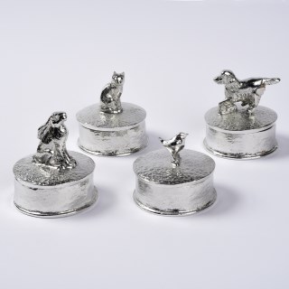Moon Staring Hare Pewter Metal Trinket Box. Can be Engraved | Image 9