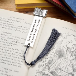 Holiday Gifts Sand between my toes Personalised Pewter Bookmark. Can be engraved | Image 4