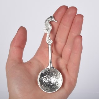 Seahorse Sugar Spoon | Pewter Spoons UK Handmade | Image 3