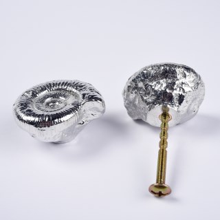 Ammonite Fossil Pewter Door Handle Small | Image 5