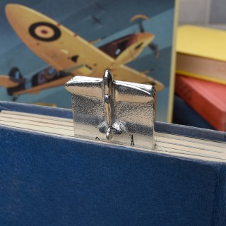Spitfire Aeroplane Pewter Personalised Bookmark Gifts. Can Be Engraved UK Made | Image 3