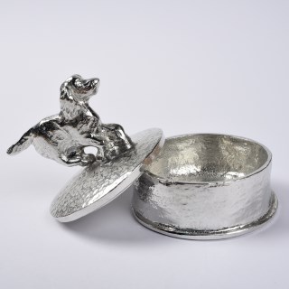 Spaniel Personalised Pewter Trinket Box | Gifts For Dog Lovers Can be engraved | Image 3