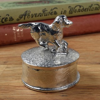 Spaniel Personalised Pewter Trinket Box | Gifts For Dog Lovers Can be engraved | Image 4