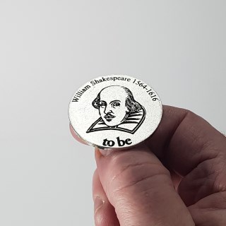 Shakespeare Quotes Gifts. To Be or Not To Be Pewter Decision Coin | Image 5