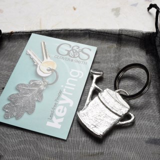 Gifts For Gardeners, English Pewter Watering Can Keyring | Image 3