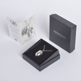 Acorn Necklace, Pewter Pendant Jewellery Gifts Made in Britain | Image 4