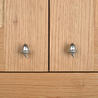 Solid Pewter Acorn Cabinet knobs Door Handles Drawer Pulls UK Made | Image 6