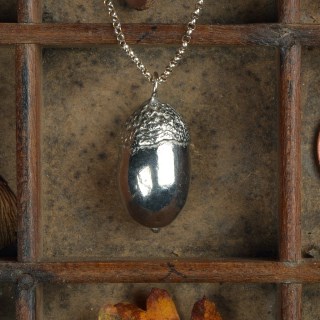 Acorn Necklace, Pewter Pendant Jewellery Gifts Made in Britain | Image 2