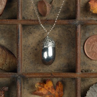 Acorn Necklace, Pewter Pendant Jewellery Gifts Made in Britain | Image 3