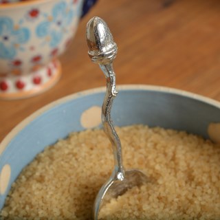 Acorn Spoon, English Pewter Spoons UK Handmade Oak Gifts | Image 2