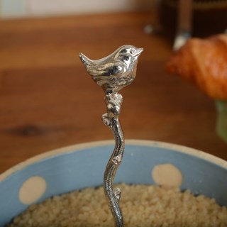 Wren Pewter Sugar Spoon UK Handmade Bird Gifts | Image 4