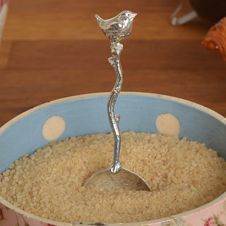 Wren Pewter Sugar Spoon UK Handmade Bird Gifts | Image 2