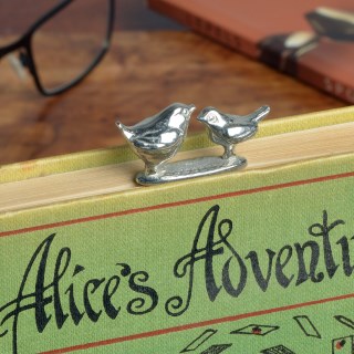 Bird Wren Robin Pewter Metal Bookmark. Can be engraved | Image 3