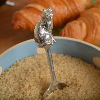 Cat Spoon English Pewter Spoons UK Handmade Cat Gifts | Image 2