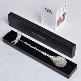 Pewter Dragonfly Jam Spoon | Long Jar Spoons With Hooks UK Made | Image 3