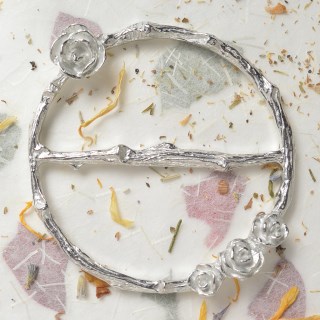 English Rose Pewter Scarf Ring Gifts | Image 2