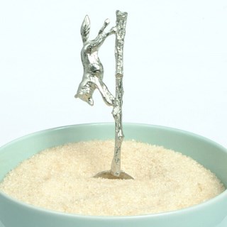 Fox Sugar Spoon | English Pewter Spoons, UK Handmade | Image 2