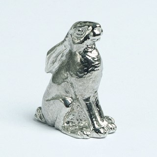 Moongazing Hare, Pewter Good Luck Gifts The Lucky Hare Sculpture | Image 3
