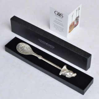 Moon Gazing Hare Jam Spoon | Pewter Long Jar Spoons With Hooks UK Made | Image 6