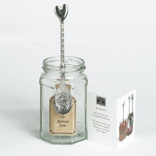 Heart Pewter Spoon. Long Jam Spoons with a hook for Jars | Image 7