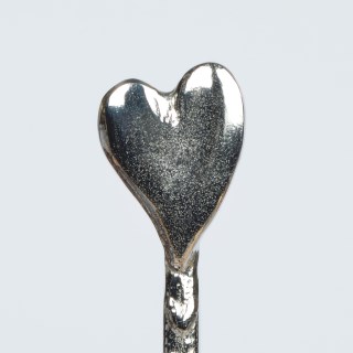 Heart Pewter Spoon. Long Jam Spoons with a hook for Jars | Image 5