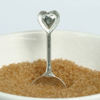 Love Heart Spoon | English Pewter Love Spoons UK Handmade Gifts | Image 4