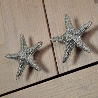 Pewter Starfish Bathroom Cabinet Handles (Large) Door Pulls & Knobs UK Made | Image 6